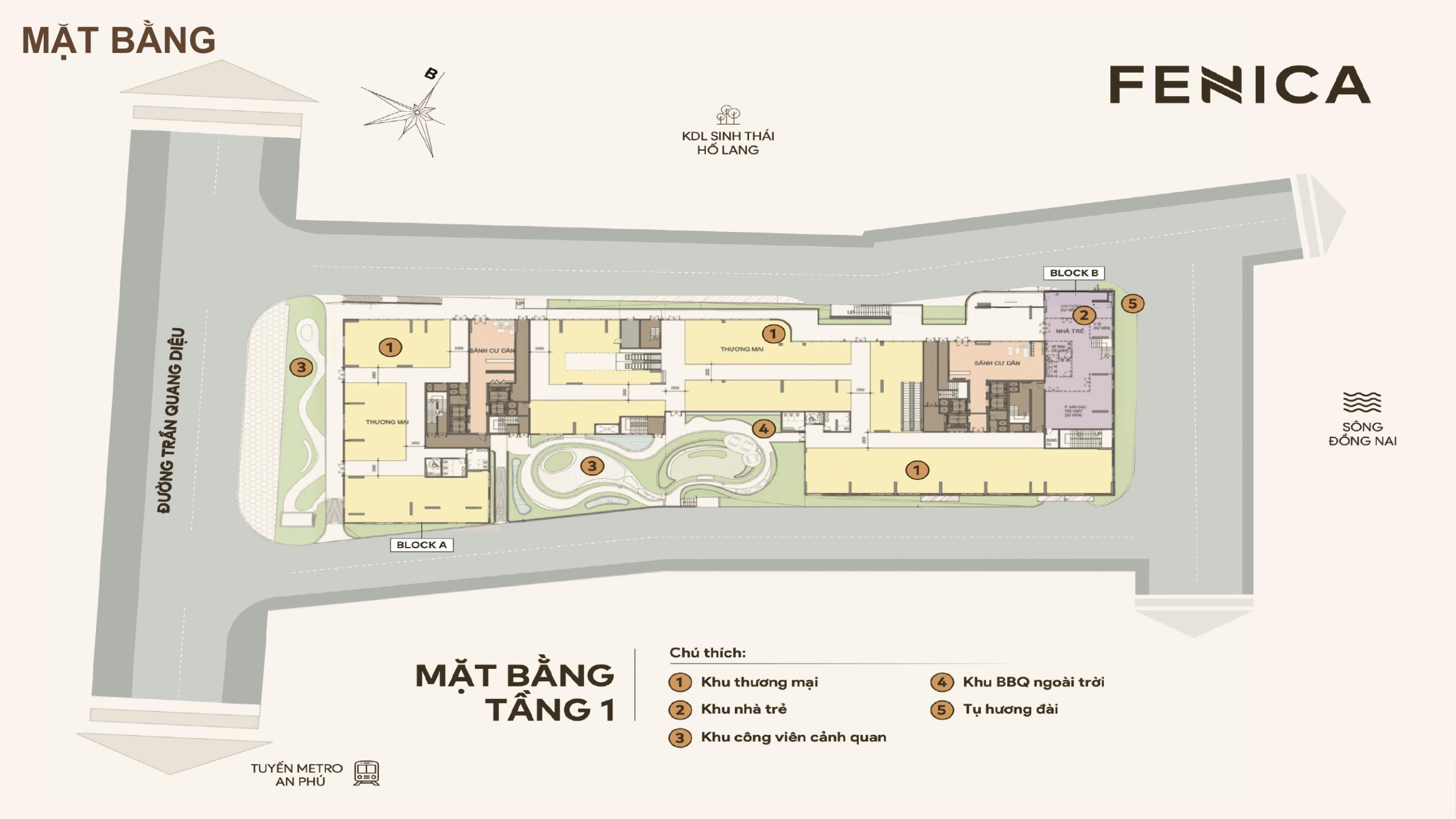 Mặt bằng Căn hộ Fenica Bình Dương